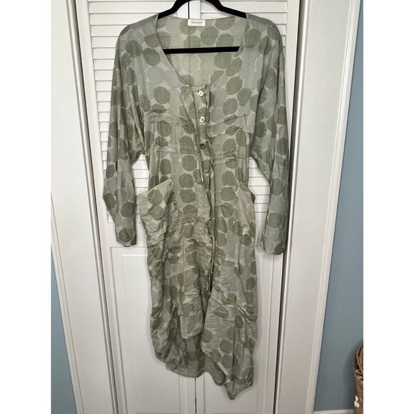 Krista Larson Stellah Long Sleeve Dress - 100% Cotton One Size - Picture 2 of 8